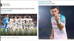 Cremonese-Milan 0-0: goduria social dei tifosi del Napoli | VIDEO