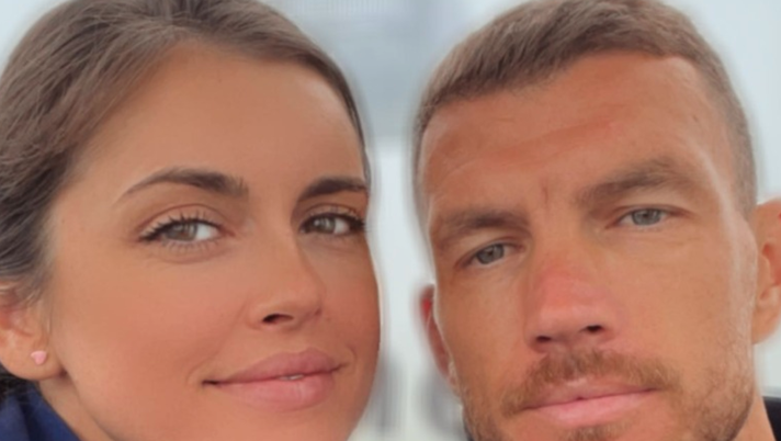 Dzeko, nel giorno libero camminata in montagna con la moglie Amra 