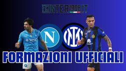 Napoli-Inter, le formazioni ufficiali: Acerbi al posto di Bastoni, c’è De Vrij dal 1′