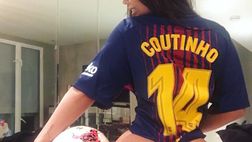 Coutinho, accoglienza sexy da parte di Miss Bum Bum. E paragone davvero illustre