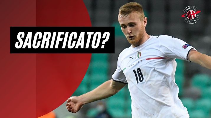 Tommaso Pobega (centrocampista AC Milan), qui con la maglia dell'Italia Under 21 agli Europei di categoria | Calciomercato Milan News (Getty Images) 