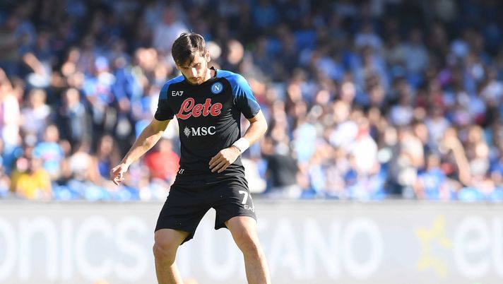 (Photo by SSC NAPOLI via Getty Images) kvaratskhelia napoli