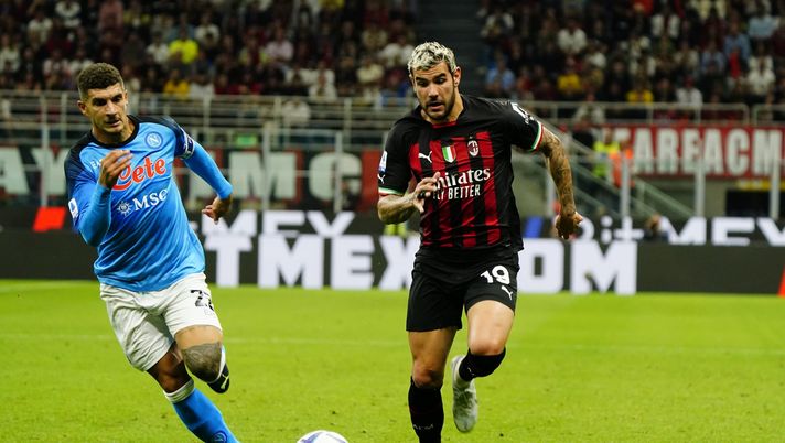 Di Lorenzo Theo Hernandez difensori Napoli Milan (Getty Images) Di Lorenzo Theo Hernandez difensori Napoli Milan