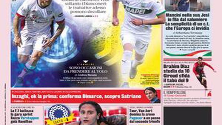 BUONGIORNO CITTACELESTE – LE PRIME PAGINE DEI PRINCIPALI QUOTIDIANI SPORTIVI – GUARDA 