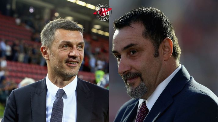 Paolo Maldini (direttore area tecnica AC Milan) e Massimiliano Mirabelli (ex direttore sportivo Milan) | (credits: Getty images) 