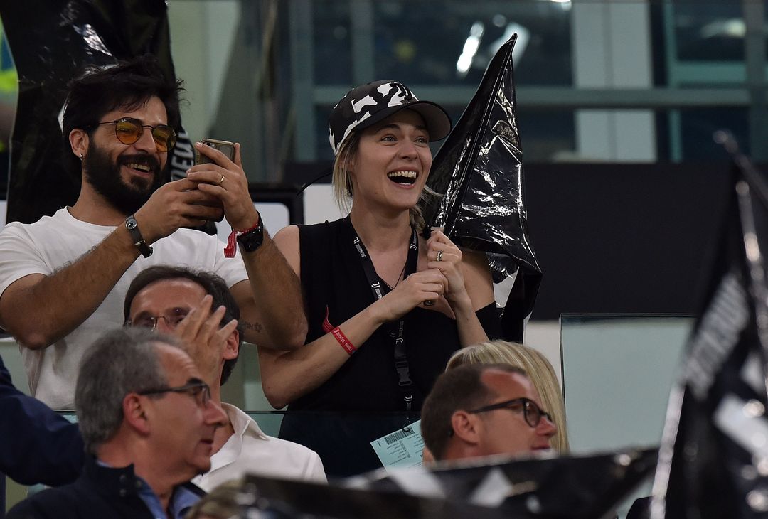  TURIN, ITALY - APRIL 22:  The Italian actress Laura Chiatti  during the serie A match between Juventus and SSC Napoli on April 22, 2018 in Turin, Italy.  (Photo by Tullio Puglia - Juventus/Juventus FC via Getty Images) 