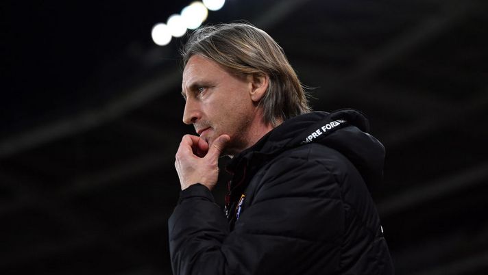 TURIN, ITALY - JANUARY 29: Head Coach of Torino Davide
Nicola looks on prior to the Serie A match between Torino FC and ACF Fiorentina at Stadio Olimpico di Torino on January 29, 2021 in Turin, Italy. (Photo by Valerio Pennicino/Getty Images) 