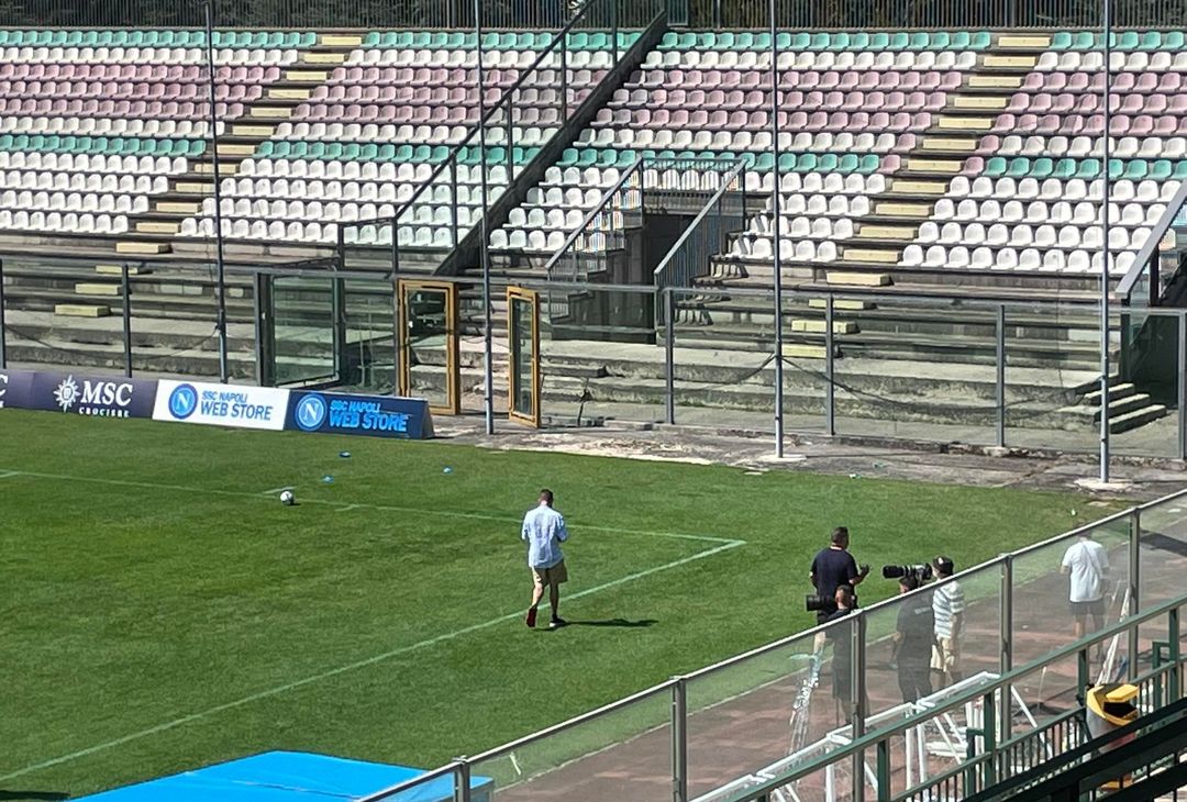 FOTO Edo De Laurentiis è allo stadio Patini per l’allenamento mattutino - immagine 2