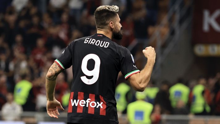 Olivier Giroud AC Milan Milan-Juventus 2-0 Serie A 2022-2023