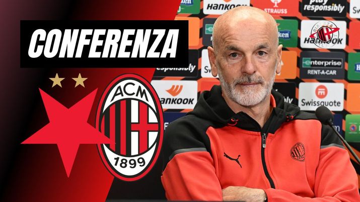 La conferenza stampa di Stefano Pioli (allenatore AC Milan) al termine di Slavia Praga-Milan, partita di ritorno degli ottavi di finale dell'Europa League 2023-2024 | News (Getty Images) Conferenza stampa Stefano Pioli AC Milan Slavia Praga-Milan Europa League 2023-2024