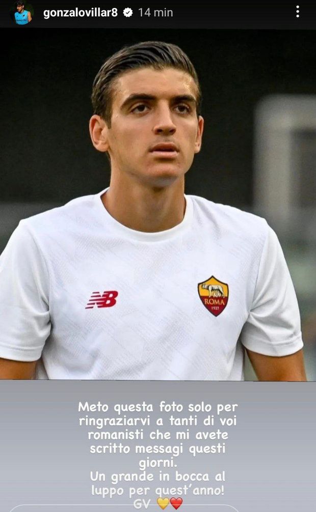 Villar saluta i tifosi della Roma: “Un grande in bocca al lupo per quest’anno”- immagine 2