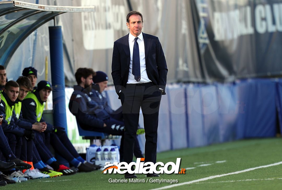  EMPOLI, ITALY - JANUARY 12: Lamberto Zauli manager of Empoli FC U19 looks on during the Serie A Primavera between Empoli FC and Citta' di Palermo on January 12, 2019 in Empoli, Italy.  (Photo by Gabriele Maltinti/Getty Images) 
