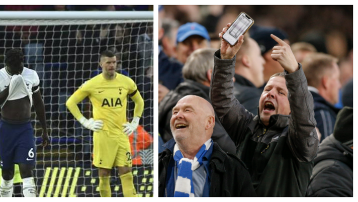 Tottenham ko, tifoso del Leicester prende in giro gli Spurs con la foto della bacheca dei trofei vuota Tottenham ko, tifoso del Leicester prende in giro gli Spurs con la foto della bacheca dei trofei vuota - immagine 1