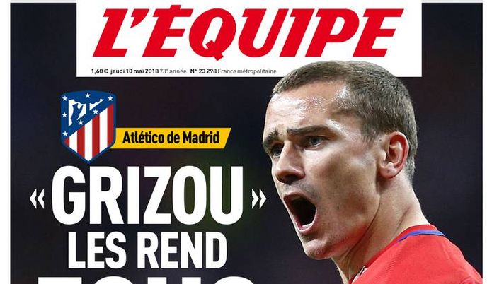 Prima Pagina, L’Équipe: “Grizou li rende folli. Griezmann al centro della tensione tra Atletico e Barcellona…”  Prima Pagina, L’Équipe: “Grizou li rende folli. Griezmann al centro della tensione tra Atletico e Barcellona…”