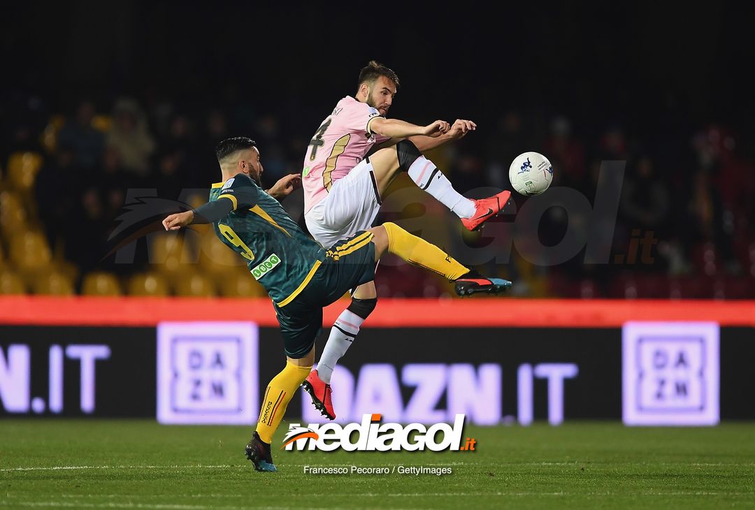  during the Serie B match between Benevento and Carpi FC at Stadio Ciro Vigorito on April 14, 2019 in Benevento, Italy. 