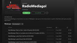 Spotify: abbonati gratis al podcast di RadioMediagol