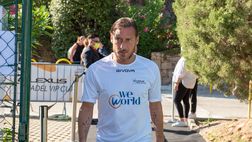 Totti a Empoli saluta Andreazzoli e fa scouting di baby campioni