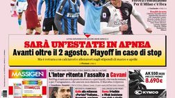 GAZZETTA DELLO SPORT – La prima pagina di oggi, 21 maggio 2020