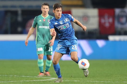 EMPOLI, ITALY - FEBRUARY 16: Samuele Ricci of Empoli FC in action during the Serie B match between Empoli FC and Pisa at Stadio Carlo Castellani on February 16, 2020 in Empoli, Italy. (Photo by Gabriele Maltinti/Getty Images) EMPOLI, ITALY - FEBRUARY 16: Samuele Ricci of Empoli FC in action during the Serie B match between Empoli FC and Pisa at Stadio Carlo Castellani on February 16, 2020 in Empoli, Italy. (Photo by Gabriele Maltinti/Getty Images)