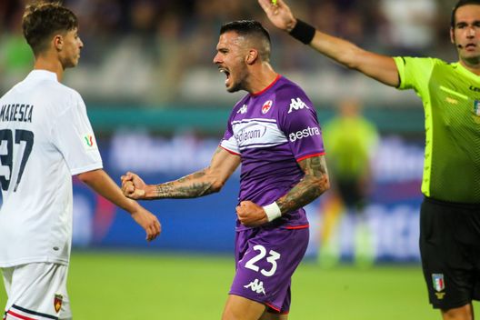 GERMOGLI PH: 13 AGOSTO 2021 FIRENZE STADIO ARTEMIO FRANCHI COPPA ITALIA FIORENTINA VS COSENZA NELLA FOTO VENUTI ESULTANZA GERMOGLI PH: 13 AGOSTO 2021 FIRENZE STADIO ARTEMIO FRANCHI COPPA ITALIA FIORENTINA VS COSENZA NELLA FOTO VENUTI ESULTANZA