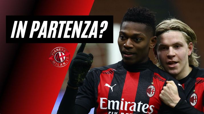 Rafael Leao e Jens Petter Hauge (attaccanti AC Milan) potrebbero partire nel calciomercato estivo | Milan News (Getty Images) 