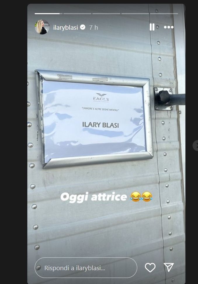 Nuova esperienza per Ilary Blasi? Lei sui social: “Oggi attrice”- immagine 2