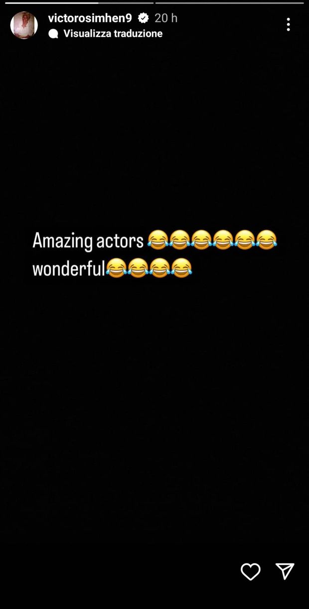 FOTO Osimhen sui social: “Attori fantastici”. C’è la sorella nel mirino?- immagine 2