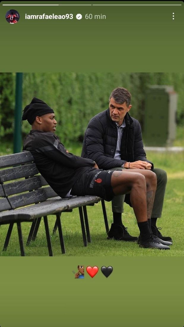 Milan, Theo Hernandez e Leao: cuori e risate oggi con Maldini- immagine 2