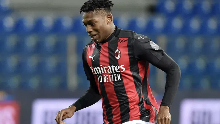 Rafael Leao (attaccante AC Milan), qui durante Parma-Milan 1-3 (Serie A 2020-2021) | News (Getty Images)