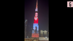 VIDEO CR7, che regalo a Georgina! Il volto di Lady Ronaldo sul Burj Khalifa