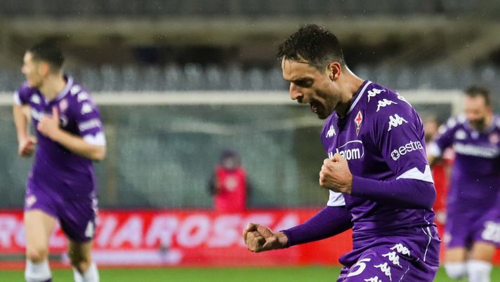 GERMOGLI PH: 23 GENNAIO 2021 FIRENZE STADIO ARTEMIO FRANCHI SERIE A FIORENTINA VS CROTONE NELLA FOTO GOL ED ESULTANZA DI BONAVENTURA 