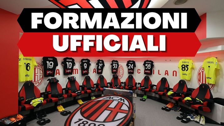 Formazioni ufficiali AC Milan Serie A Champions League Coppa Italia 2022-2023