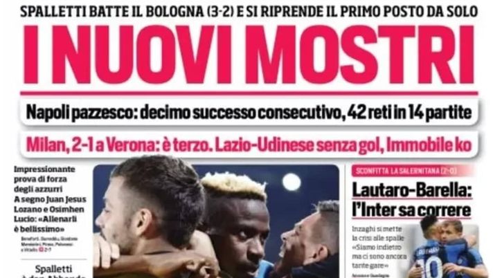 IL NAPOLI SUI MEDIA – Le prime pagine dei giornali di oggi 17 ottobre 2022 - immagine 1