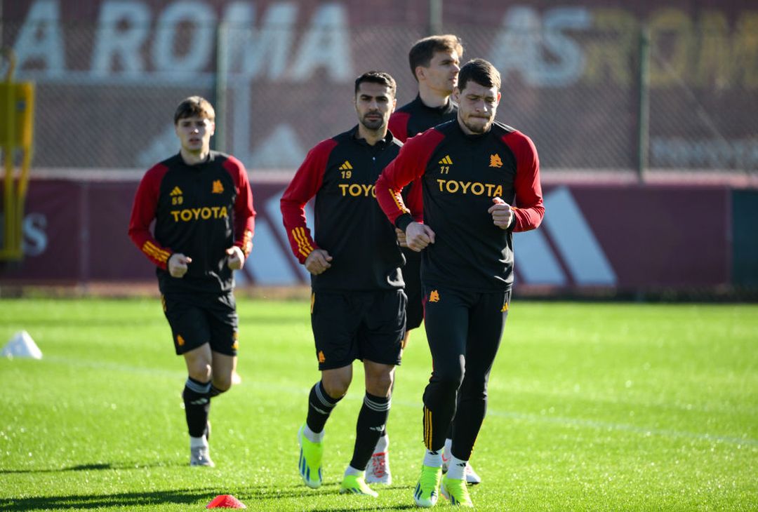 Roma, l’allenamento in vista del Milan – FOTO GALLERY- immagine 1