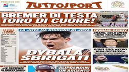 Le prime pagine di Tuttosport e del QS