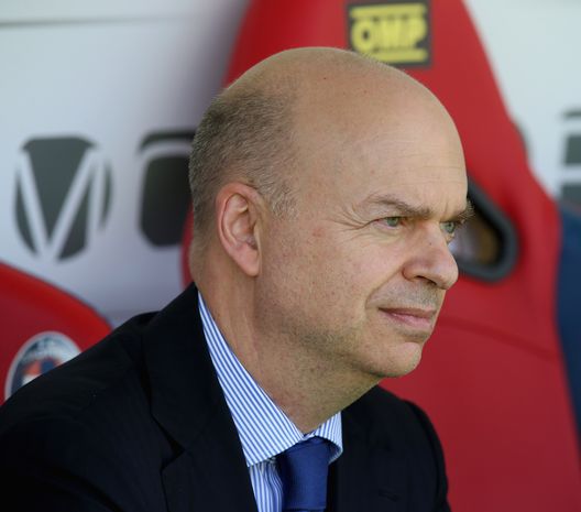  CROTONE, ITALY - APRIL 30: New AD of Milan Marco Fassone during the Serie A match between FC Crotone and AC Milan at Stadio Comunale Ezio Scida on April 30, 2017 in Crotone, Italy. (Photo by Maurizio Lagana/Getty Images) 