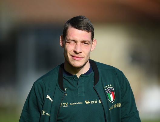 FLORENCE, ITALY - NOVEMBER 08: Andrea Belotti of Italy in action during a Italy training session at Centro Tecnico Federale di Coverciano on November 08, 2021 in Florence, Italy. (Photo by Claudio Villa/Getty Images) FLORENCE, ITALY - NOVEMBER 08: Andrea Belotti of Italy in action during a Italy training session at Centro Tecnico Federale di Coverciano on November 08, 2021 in Florence, Italy. (Photo by Claudio Villa/Getty Images)
