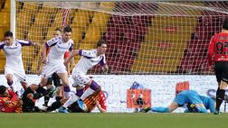 Serie A, tripletta Vlahovic e la Fiorentina affonda in 45′ il Benevento