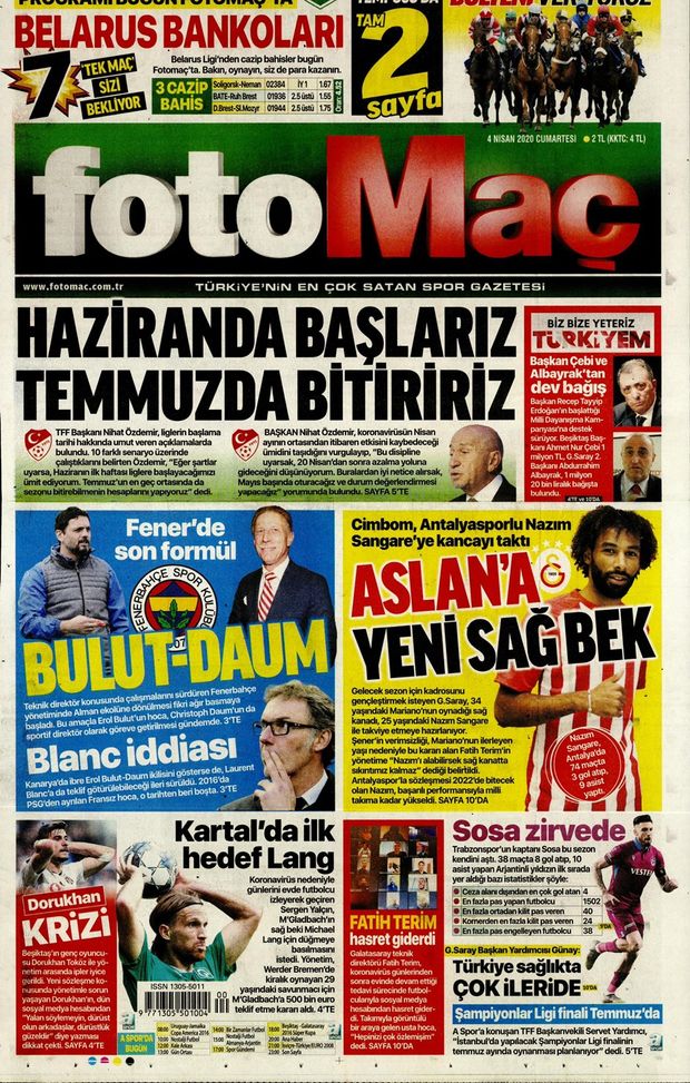 Josè Sosa sui quotidiani turchi Josè Sosa sui quotidiani turchi