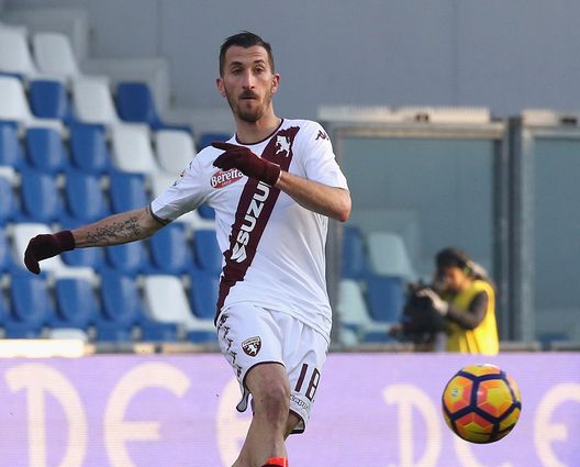 REGGIO NELL'EMILIA, ITALY - JANUARY 08: Mirko Valdifiori of Torino during the Serie A match between US Sassuolo and FC Torino at Mapei Stadium - Citta' del Tricolore on January 8, 2017 in Reggio nell'Emilia, Italy. (Photo by Maurizio Lagana/Getty Images) REGGIO NELL'EMILIA, ITALY - JANUARY 08: Mirko Valdifiori of Torino during the Serie A match between US Sassuolo and FC Torino at Mapei Stadium - Citta' del Tricolore on January 8, 2017 in Reggio nell'Emilia, Italy. (Photo by Maurizio Lagana/Getty Images)