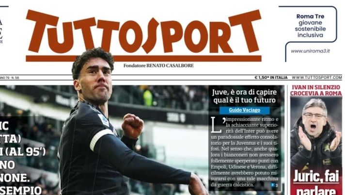 prima pagina tuttosport oggi