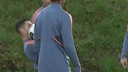Cristiano Ronaldo impressiona tutti in allenamento: che show! (VIDEO)