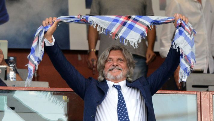 GENOA, GE - SEPTEMBER 19: Massimo Ferrero Sampdoria President during the serie A match between UC Sampdoria and ACF Fiorentina at Stadio Luigi Ferraris on September 19, 2018 in Genoa, Italy. (Photo by Paolo Rattini/Getty Images) GENOA, GE - SEPTEMBER 19: Massimo Ferrero Sampdoria President during the serie A match between UC Sampdoria and ACF Fiorentina at Stadio Luigi Ferraris on September 19, 2018 in Genoa, Italy. (Photo by Paolo Rattini/Getty Images)