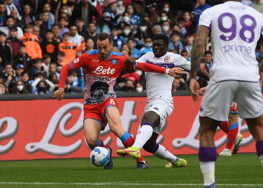 NAPLES, ITALY - APRIL 10: Fabián Ruiz of Napoli during the Serie A match between SSC Napoli v ACF Fiorentina on April 10, 2022 in Naples, Italy. (Photo by SSC NAPOLI/SSC NAPOLI via Getty Images) NAPLES, ITALY - APRIL 10: Fabián Ruiz of Napoli during the Serie A match between SSC Napoli v ACF Fiorentina on April 10, 2022 in Naples, Italy. (Photo by SSC NAPOLI/SSC NAPOLI via Getty Images)