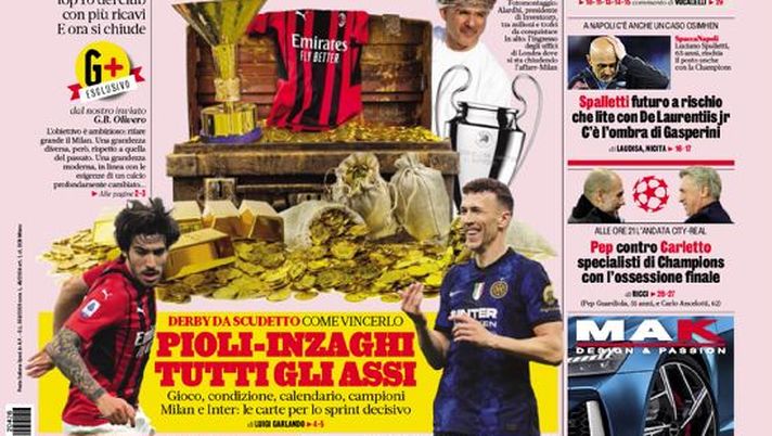 Prima Pagina, La Gazzetta dello Sport: “Spalletti futuro a rischio. Che lite con…”  Prima Pagina