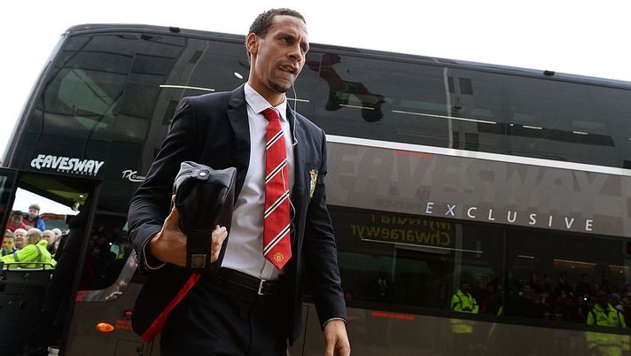 CARDIFF, WALES - NOVEMBER 24:  Rio Ferdinand of Manchester United steps off the team coach prior to kickoff during the Barclays Premier League match between Cardiff City and Manchester United at Cardiff City Stadium on November 24, 2013 in Cardiff, Wales.  (Photo by Mike Hewitt/Getty Images) 