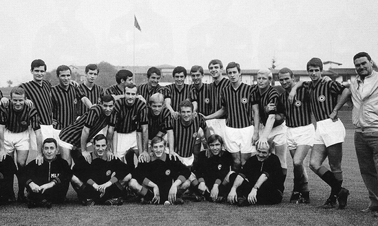 Il Milan di Nereo Rocco nella stagione 1967-68 (credits: acmilan.com) Il Milan di Nereo Rocco nella stagione 1967-68 (credits: acmilan.com)