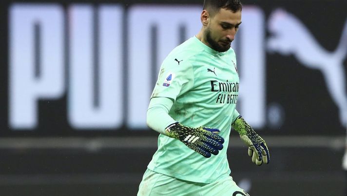 Gianluigi 'Gigio' Donnarumma (portiere AC Milan), qui durante Milan-Atalanta 0-3 (Serie A 2020-2021) | News (Getty Images) 