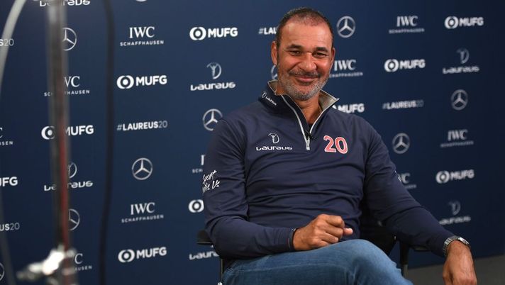BERLIN, GERMANY - FEBRUARY 16:  Laureus Academy Member Ruud Gullit during an interview at the Mercedes Benz Building prior to the Laureus World Sports Awards on February 16, 2020 in Berlin, Germany. (Photo by Ian Gavan/Getty Images for Laureus) 