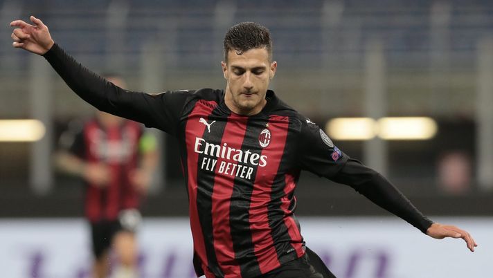 Diogo Dalot (difensore AC Milan) durante Milan-Sparta Praga 3-0 (Europa League 2020-2021) | AC Milan News (Getty Images) 